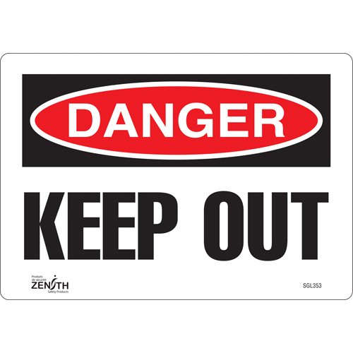 SGL353-"Keep Out" Sign