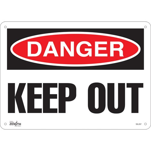 SGL357-"Keep Out" Sign