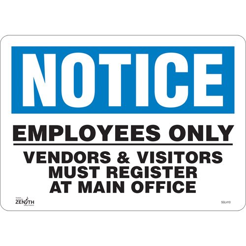 SGL410-"Employees Only" Sign