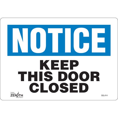 SGL414-"Keep This Door Closed" Sign
