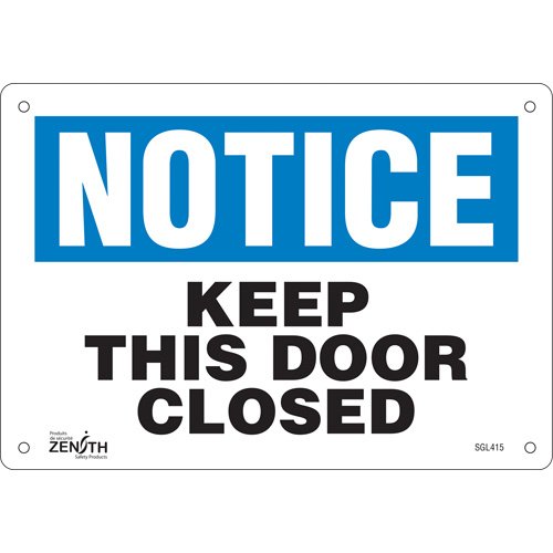 SGL415-"Keep This Door Closed" Sign