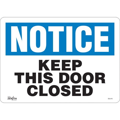 SGL416-"Keep This Door Closed" Sign