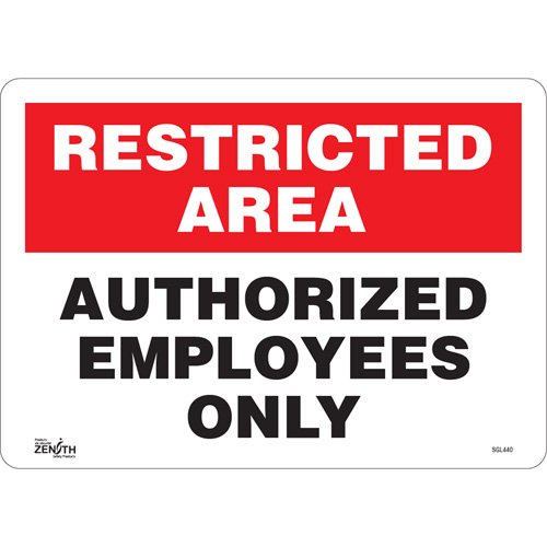 SGL440-"Authorized Personnel Only" Sign