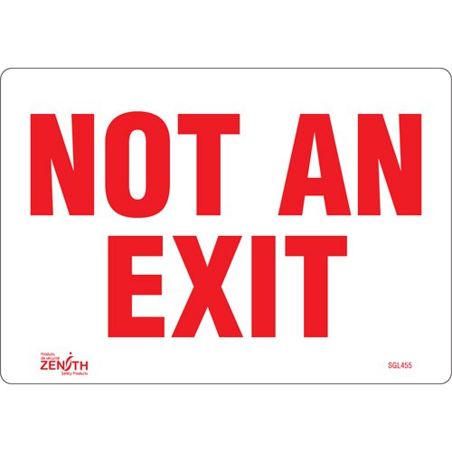 SGL455-"Not An Exit" Sign