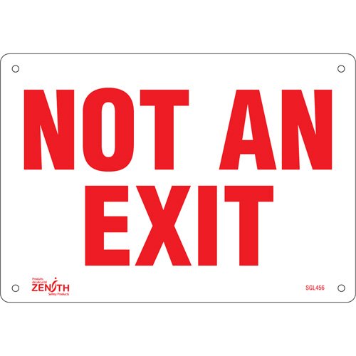SGL456-"Not An Exit" Sign