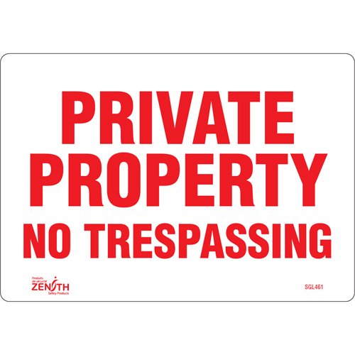 SGL461-"Private Property" Sign