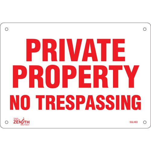 SGL463-"Private Property" Sign