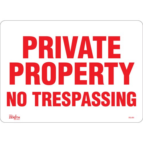 SGL464-"Private Property" Sign