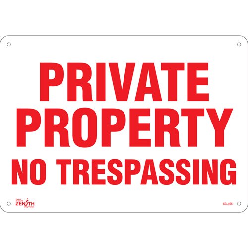 SGL466-"Private Property" Sign