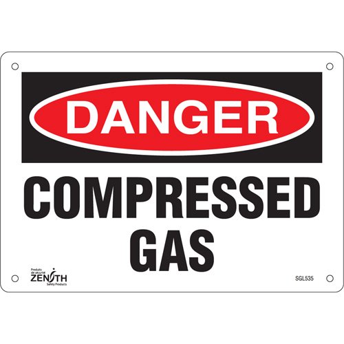 SGL535-"Compressed Gas" Sign