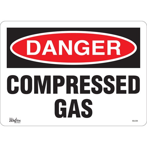 SGL536-"Compressed Gas" Sign