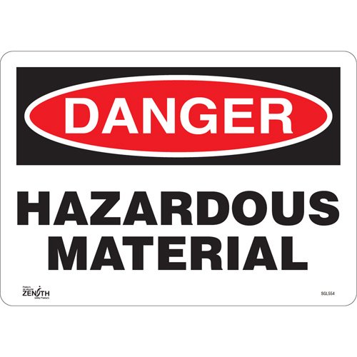 SGL554-"Hazardous Material" Sign