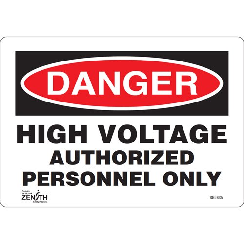 SGL635-"Authorized Personnel Only" Sign