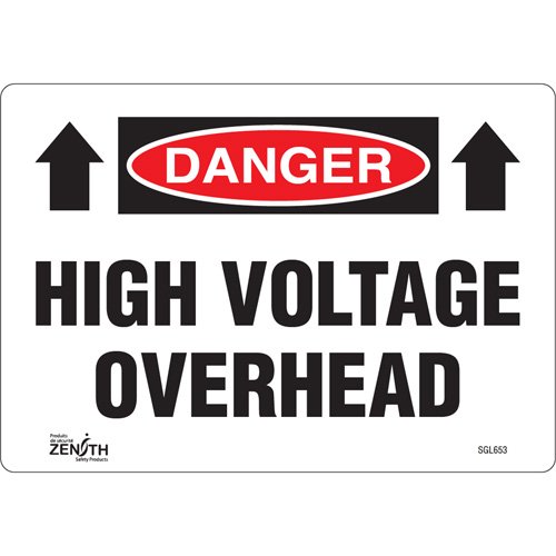 SGL653-"High Voltage Overhead" Sign