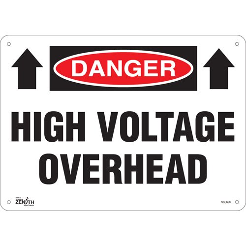 SGL658-"High Voltage Overhead" Sign