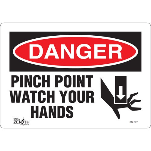 SGL677-"Pinch Point" Sign