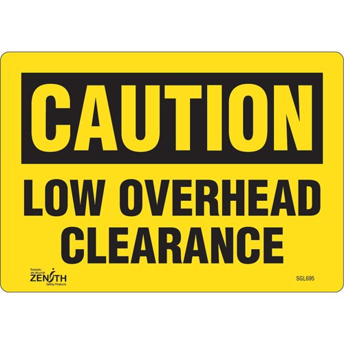 SGL695-"Low Overhead Clearance" Sign