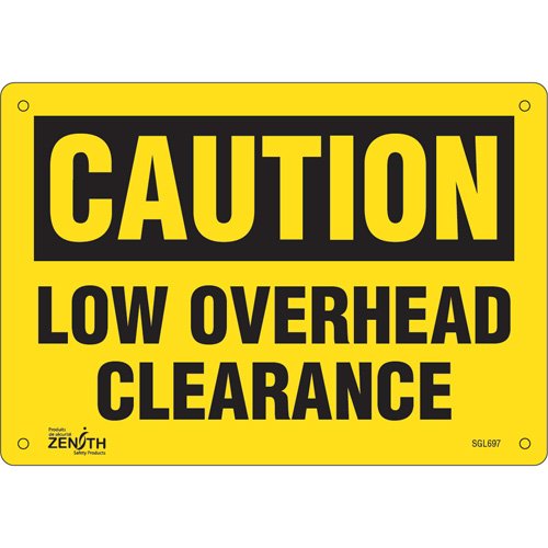 SGL697-"Low Overhead Clearance" Sign