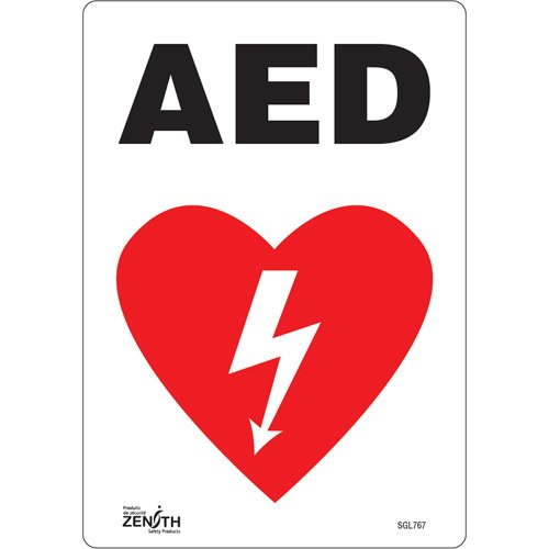 SGL767-"AED" Sign