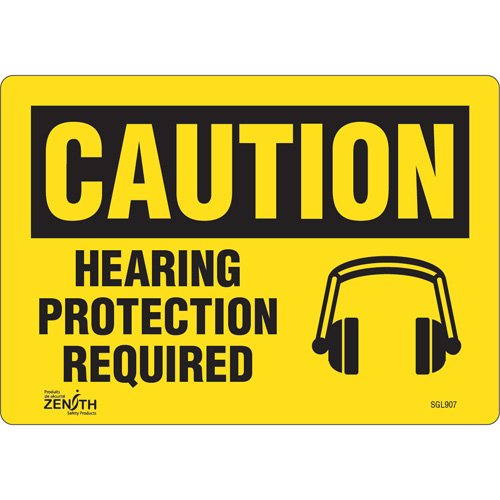 SGL907-"Hearing Protection Required" Sign