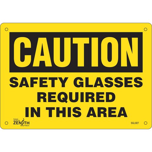 SGL927-"Safety Glasses Required" Sign