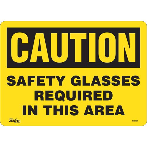 SGL928-"Safety Glasses Required" Sign