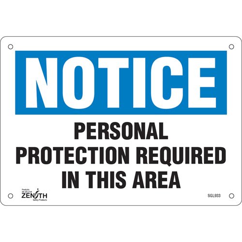 SGL933-"Personal Protection Required" Sign