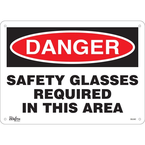 SGL942-"Safety Glasses Required" Sign