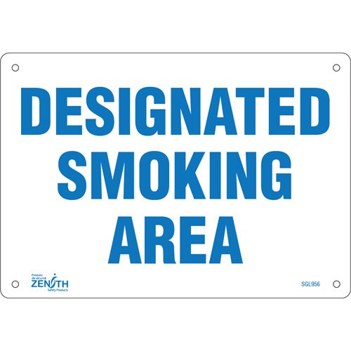 SGL956-"Designated Smoking Area" Sign