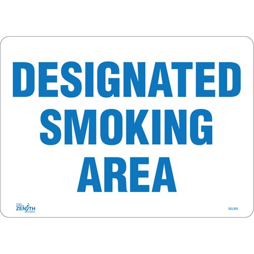 SGL958-"Designated Smoking Area" Sign