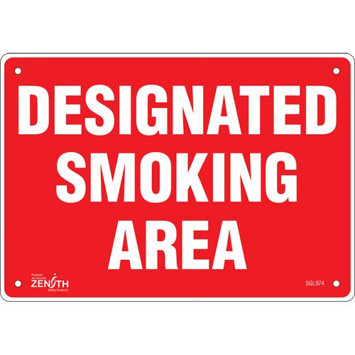 SGL974-"Designated Smoking Area" Sign