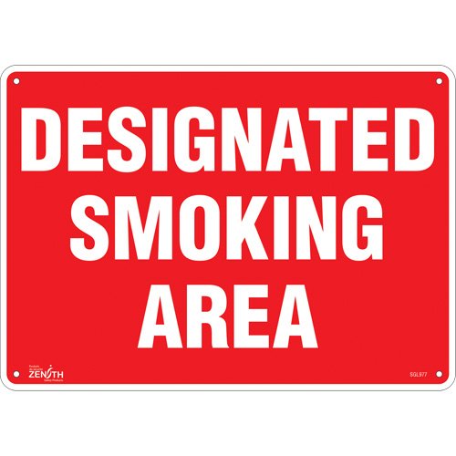 SGL977-"Designated Smoking Area" Sign