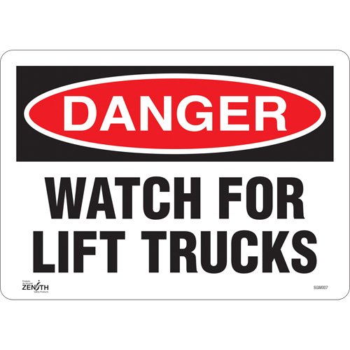 SGM007-"Watch For Lift Trucks" Sign