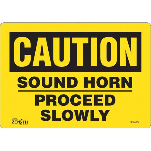 SGM022-"Proceed Slowly" Sign