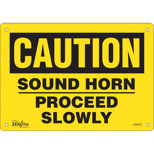 SGM023-"Proceed Slowly" Sign
