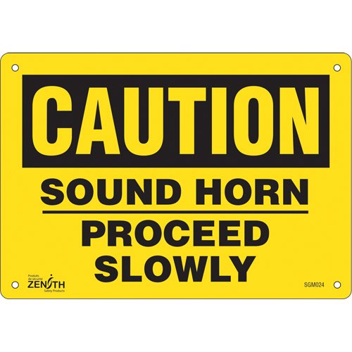 SGM024-"Proceed Slowly" Sign