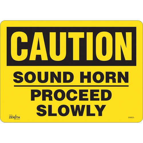 SGM025-"Proceed Slowly" Sign