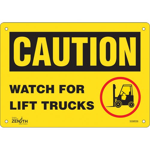 SGM036-"Watch For Lift Trucks" Sign