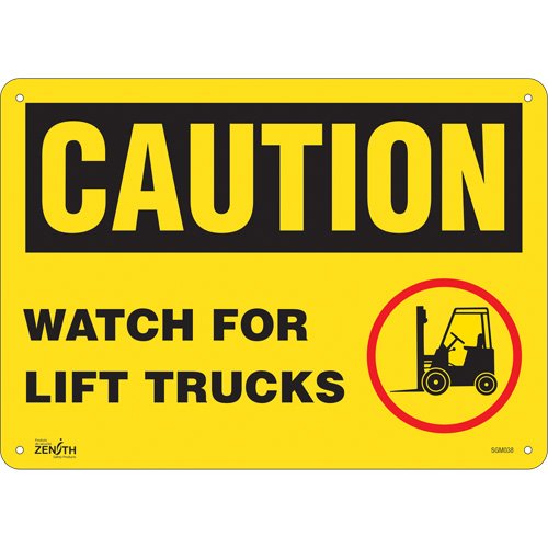 SGM038-"Watch For Lift Trucks" Sign