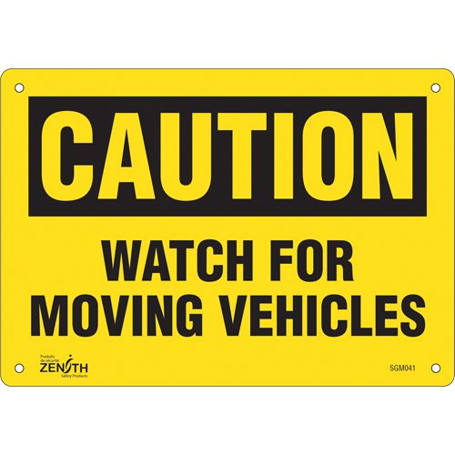 SGM041-"Watch For Moving Vehicles" Sign