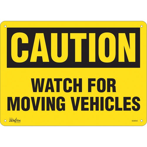 SGM045-"Watch For Moving Vehicles" Sign