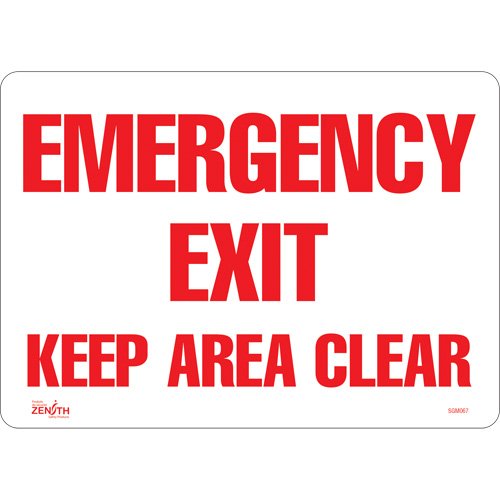 SGM067-"Emergency Exit" Sign
