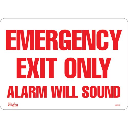 SGM079-"Emergency Exit Only" Sign