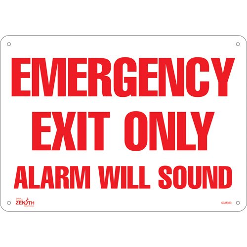 SGM080-"Emergency Exit Only" Sign