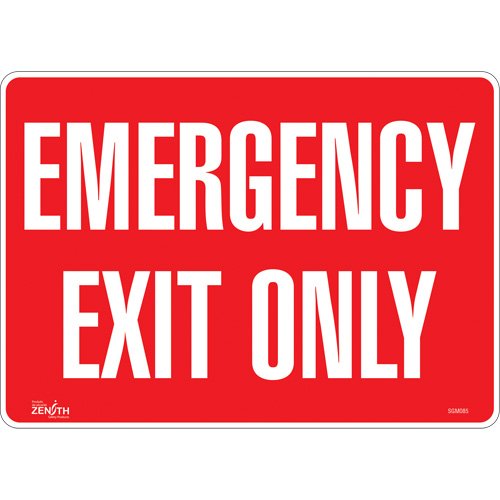 SGM085-"Emergency Exit Only" Sign