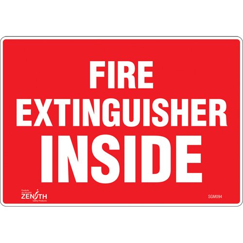 SGM094-"Fire Extinguisher Inside" Sign