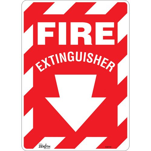 SGM103-"Fire Extinguisher" with Down Arrow Sign
