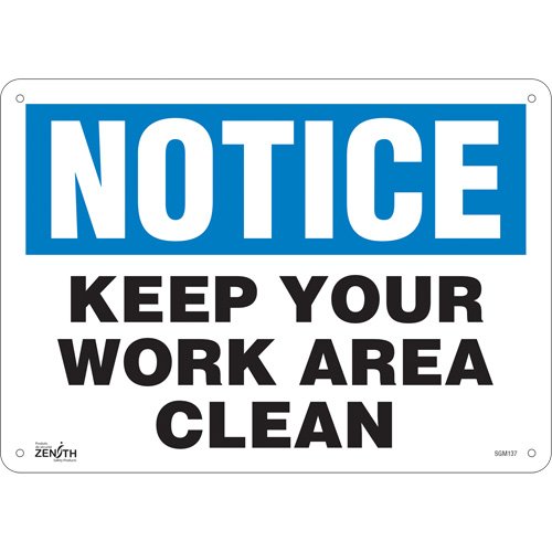 SGM137-"Keep Your Work Area Clean" Sign