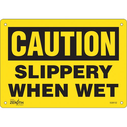 SGM152-"Slippery When Wet" Sign