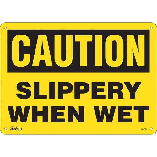 SGM155-"Slippery When Wet" Sign